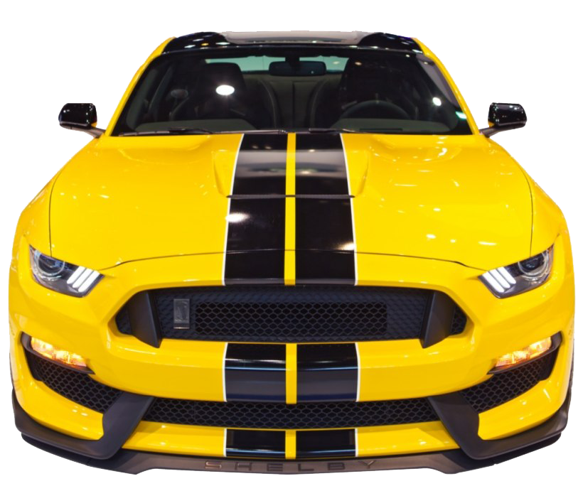 Yellow Ford Mustang PNG Image