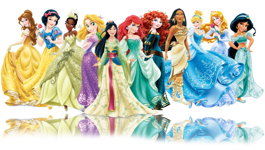All Disney princesse PNG pic