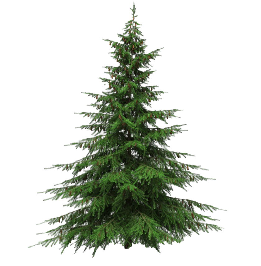 Kunstmatige kerstboom PNG Transparante afbeelding