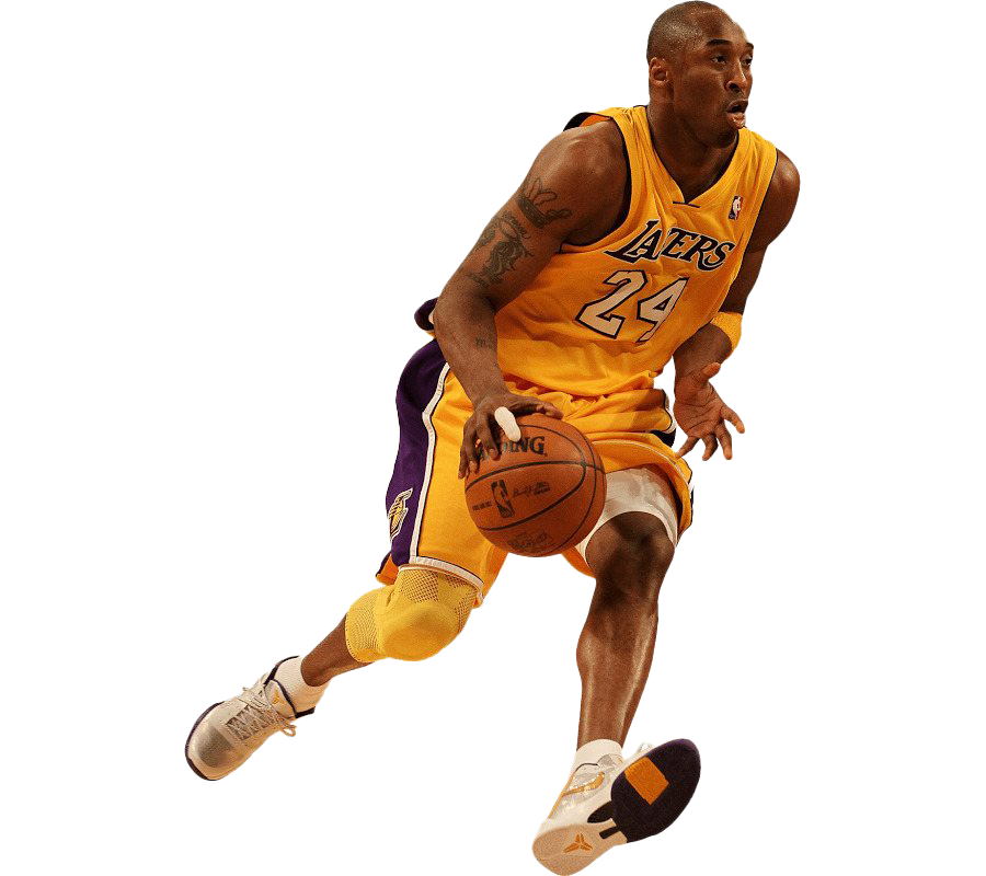 Jugador de baloncesto Kobe Bryant PNG transparente
