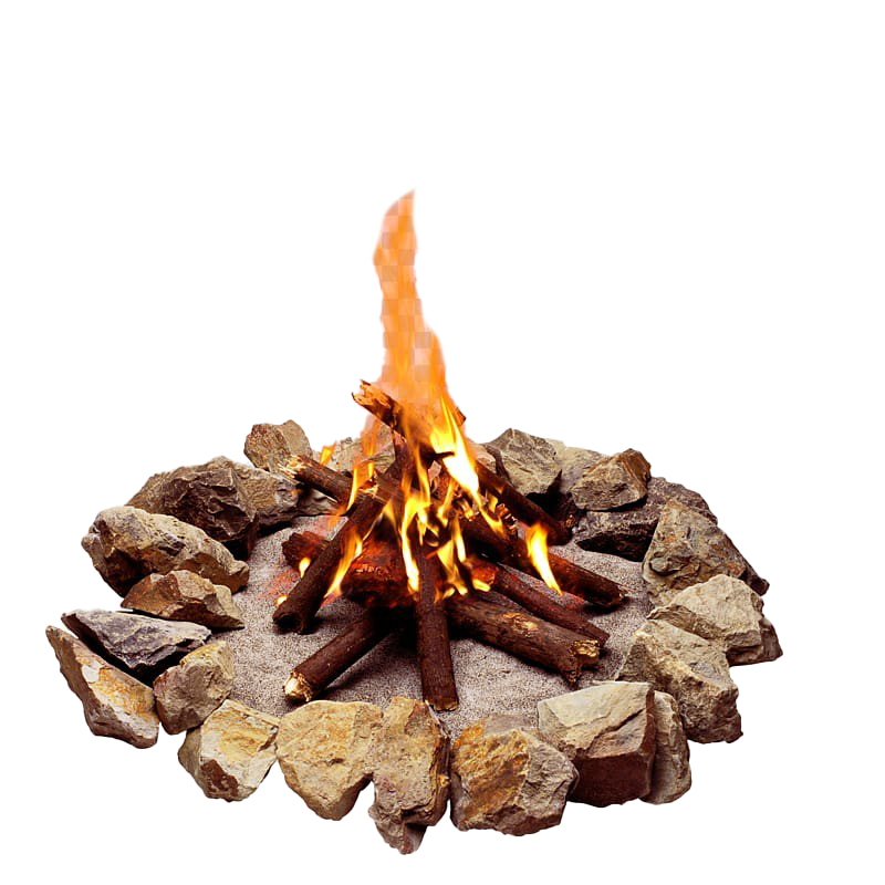 Burning Firewood PNG Transparent Image