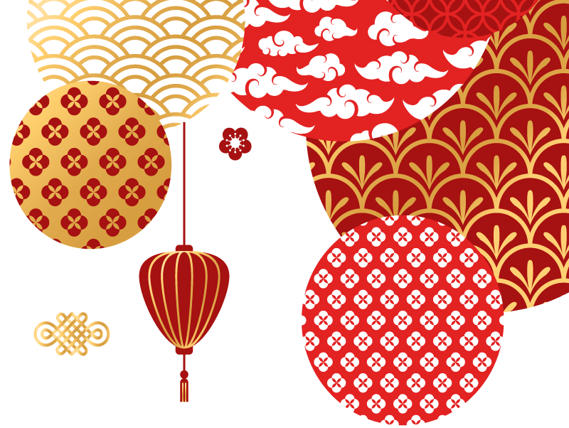 Chinesischer Neujahr Dekorativer Laterne PNG-Clipart