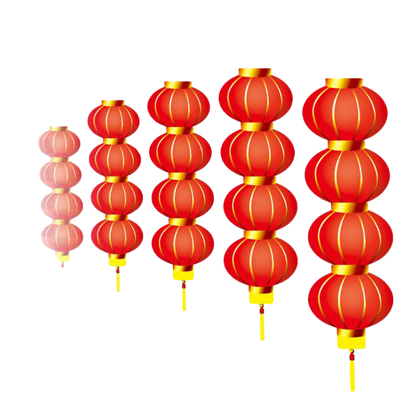 Chinese New Year Lantern PNG Background Image