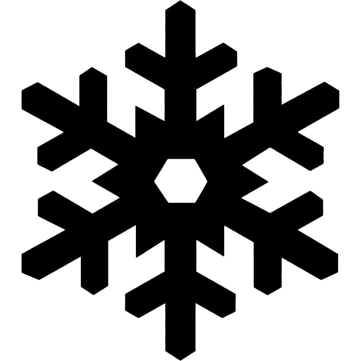 Christmas Black Snowflake PNG Libreng Download