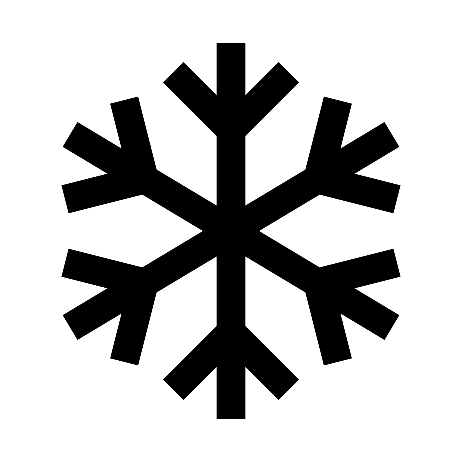Christmas black snowflake PNG Picture