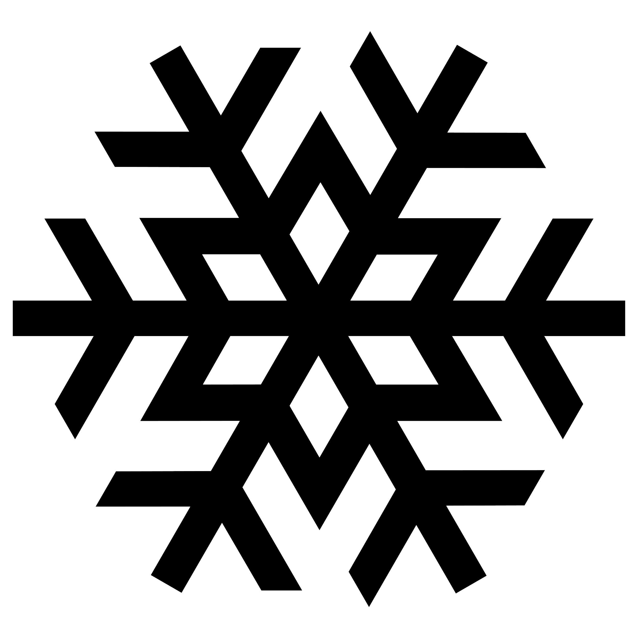 Kerst zwarte sneeuwvlok Transparant PNG