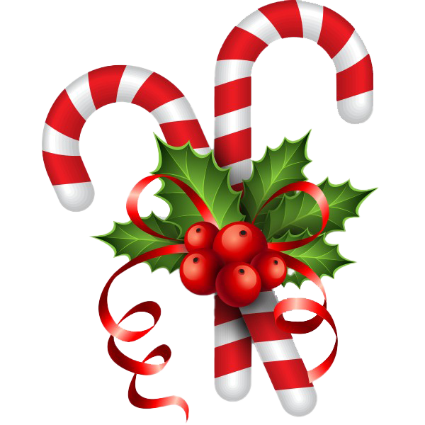 Christmas Candy Cane PNG Free Download