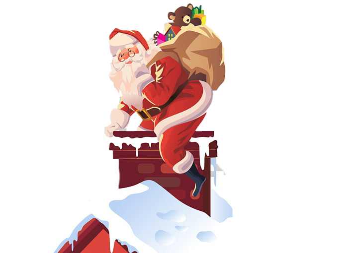 Christmas Chimney PNG Transparent Picture