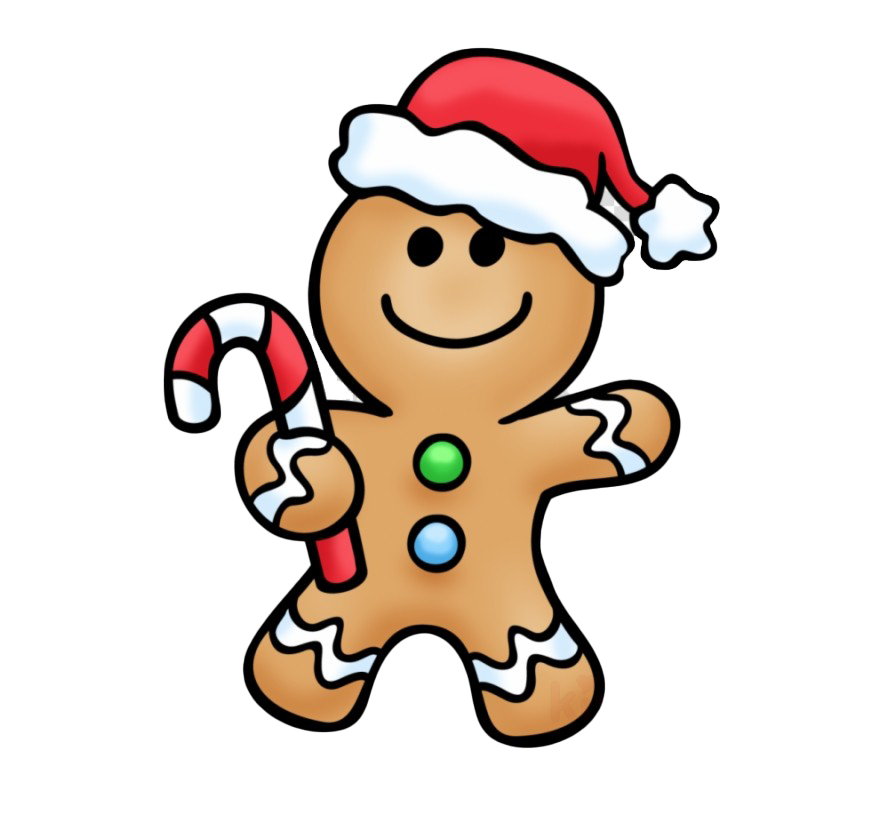 Christmas Gingerbread Man PNG File