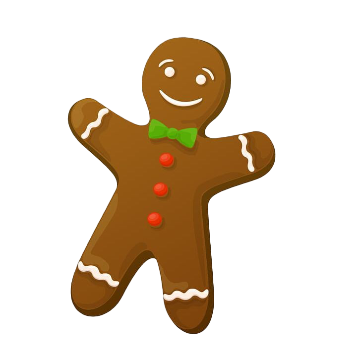 Christmas Gingerbread Man PNG Pic
