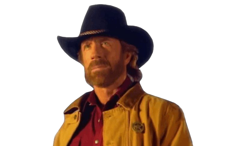 Chuck Norris Cowboy Transparent Background