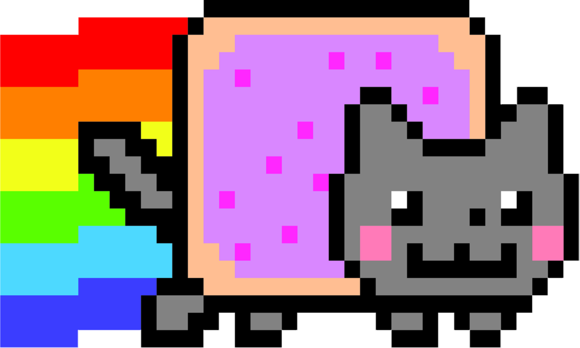 Милый Nyan Cat прозрачный фон