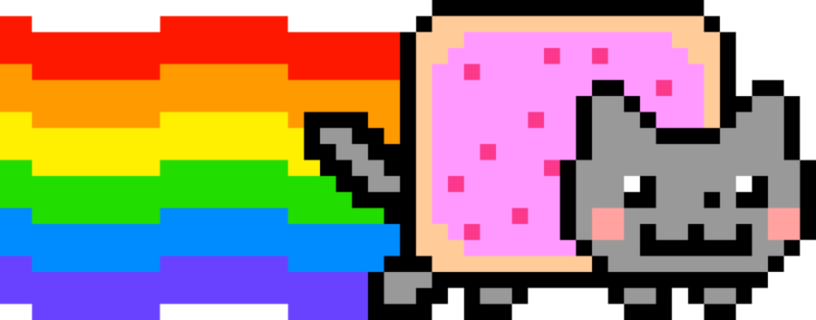 Милый Nyan Cat прозрачный PNG