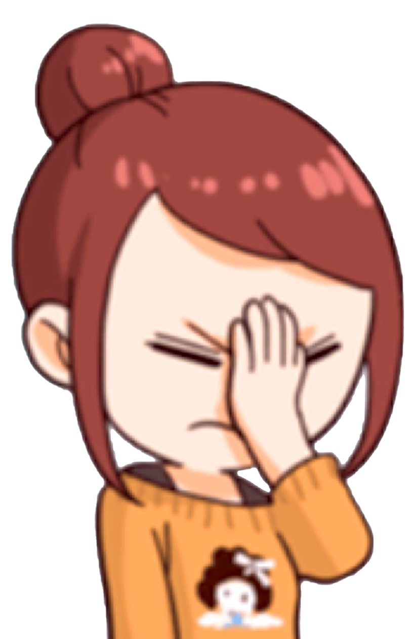 Facepalm Girl PNG File