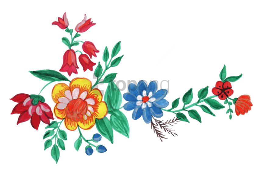 Çiçek suluboya resim PNG Clipart