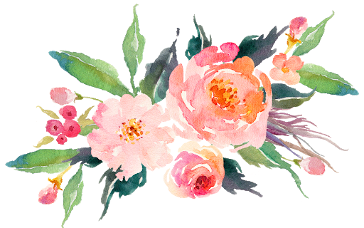 Flower Watercolor Art PNG HD