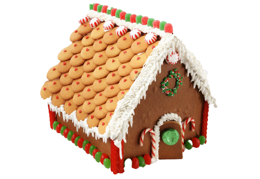 Gingerbread huis Download PNG-afbeelding