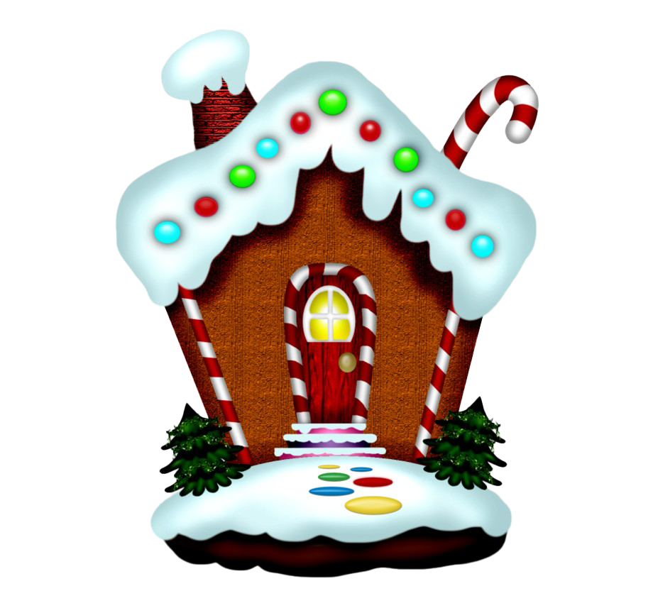 Gingerbread huis PNG-afbeelding
