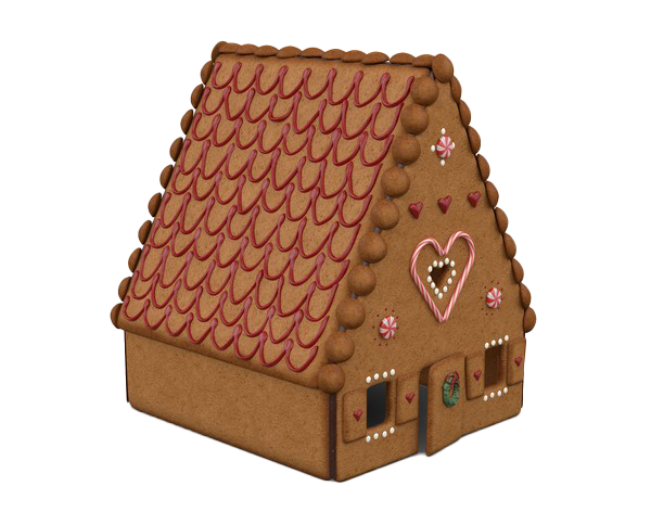Gingerbread house Transparan PNG