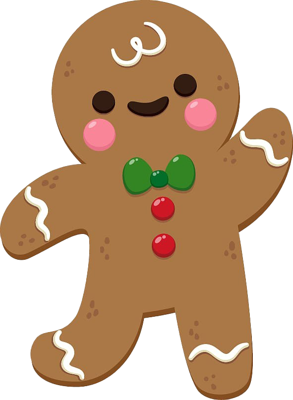 Gingerbread PNG Background Image