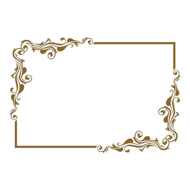 Gold Retro Decorative Frame Transparent PNG