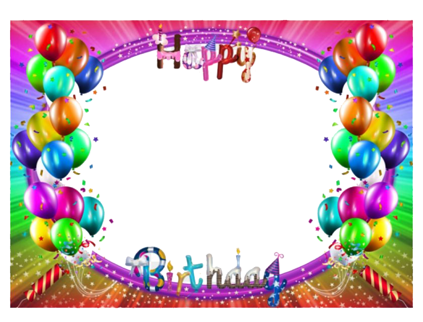 Happy Birthday Frame PNG HD