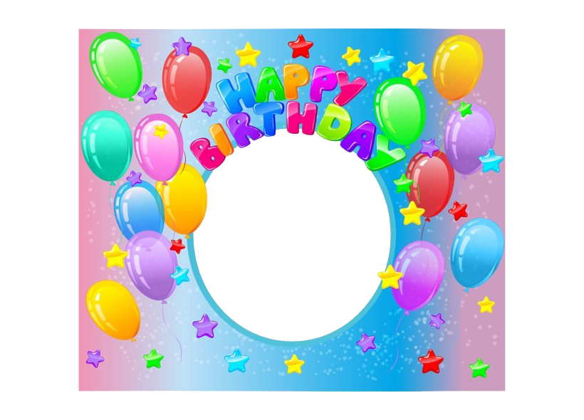Happy Birthday Frame PNG Transparent Image