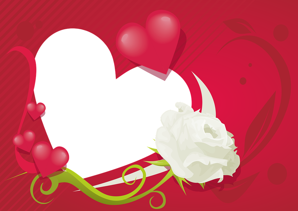 Heart Romantic Frame PNG File