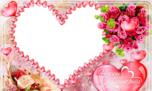 Heart Valentine Frame PNG Pic