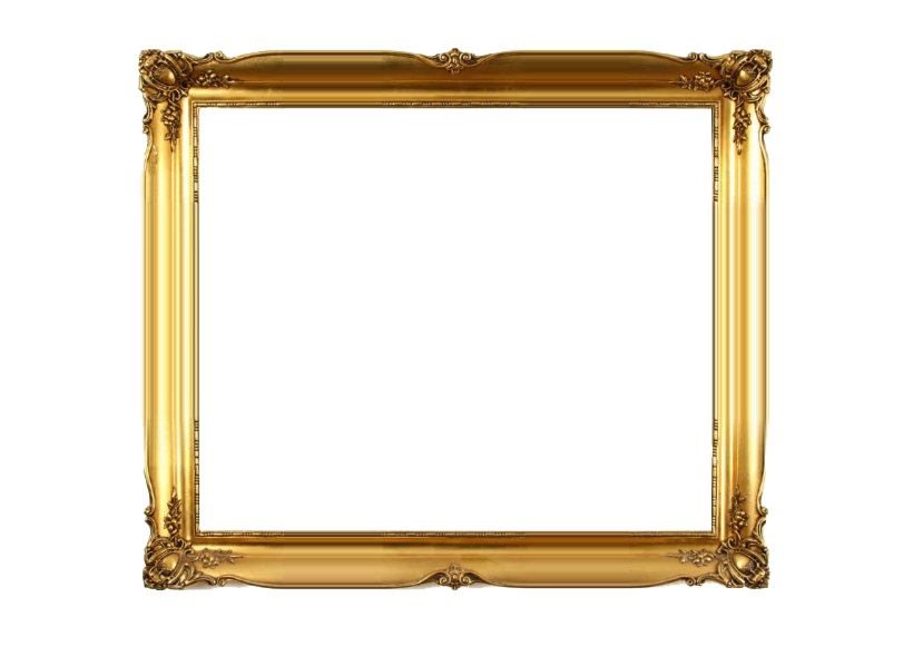 Luxury Golden Frame PNG Clipart