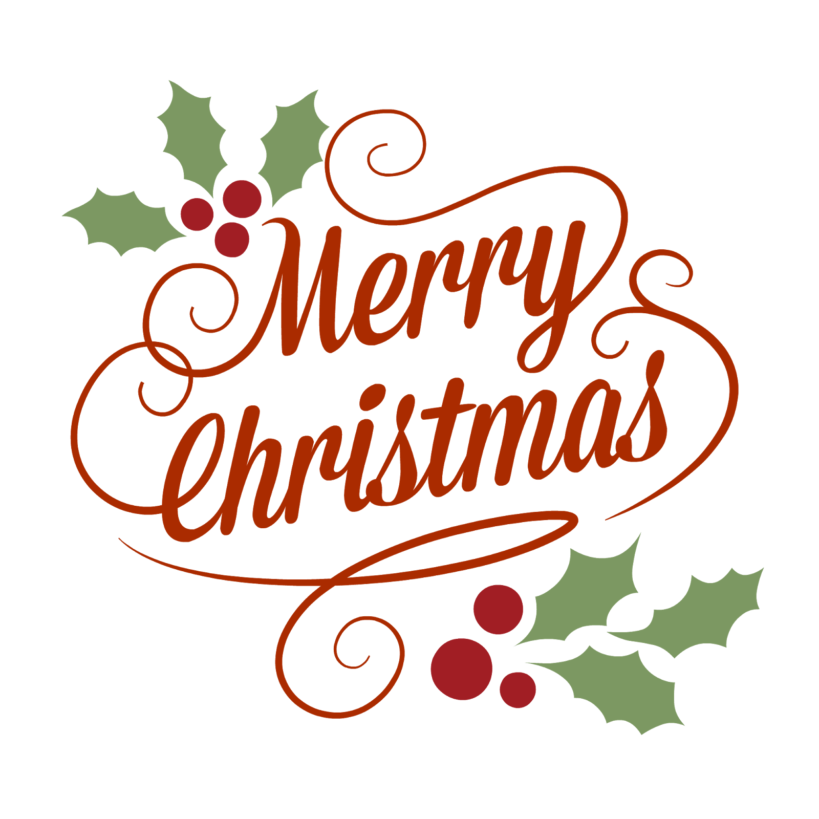 Merry Christmas logosu PNG Görüntüsü