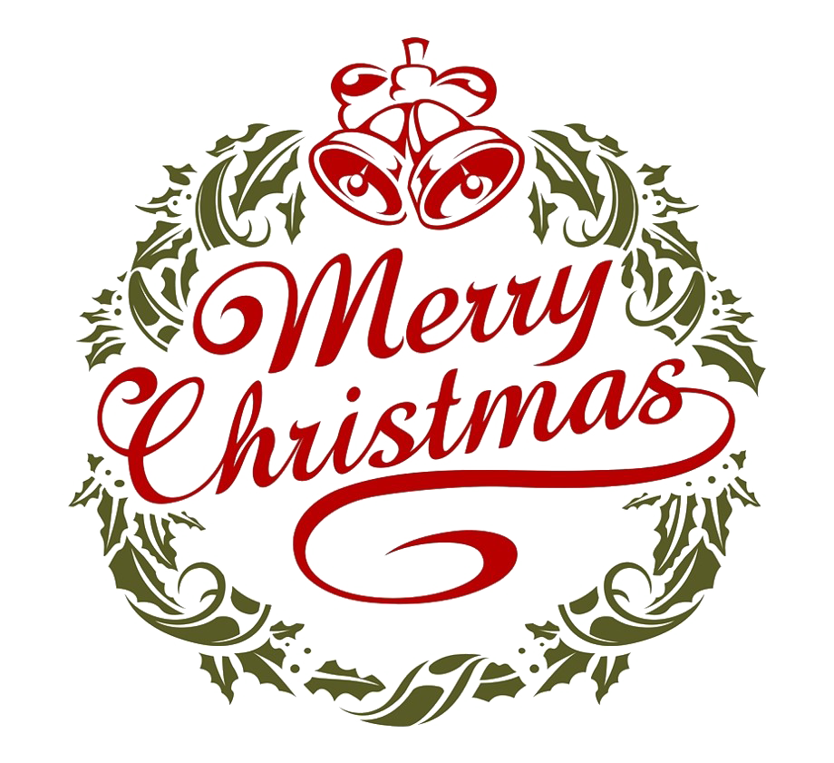 Merry Christmas Text PNG Image