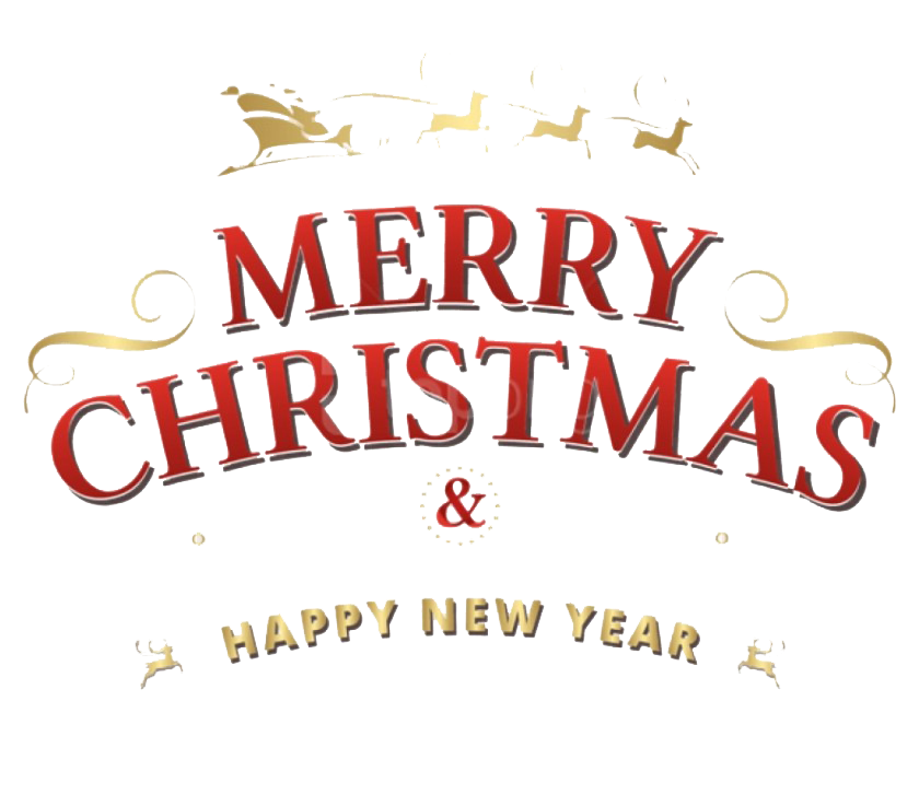 Merry Christmas Text PNG Photos