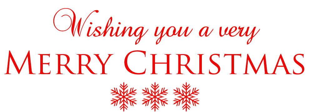 Merry Christmas Text Transparent PNG