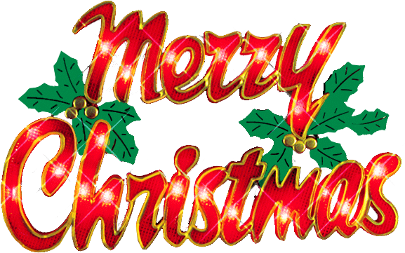 Merry Christmas Word PNG Pic