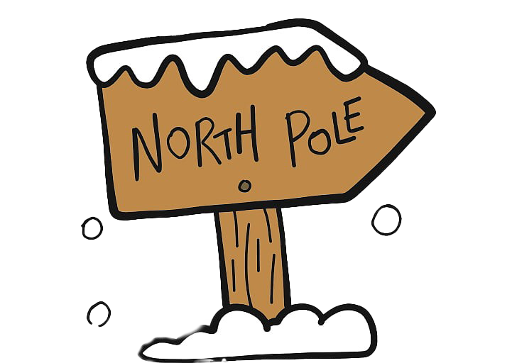 North Pole Sign PNG Clipart