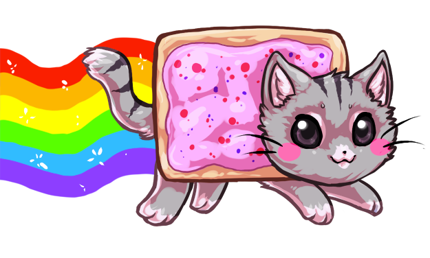 Nyan cat PNG achtergrondafbeelding
