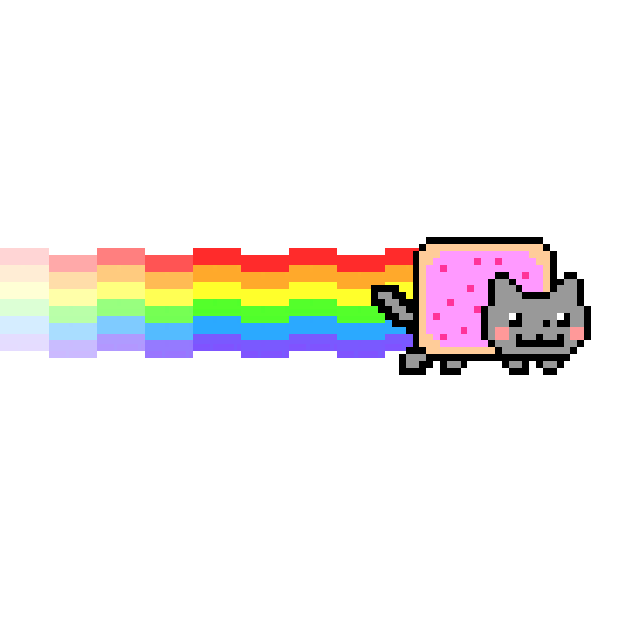 Nyan Kucing PNG Clipart