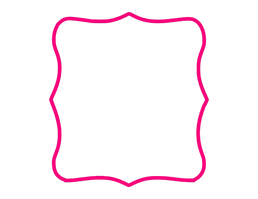 Clipart PNG frame rosa