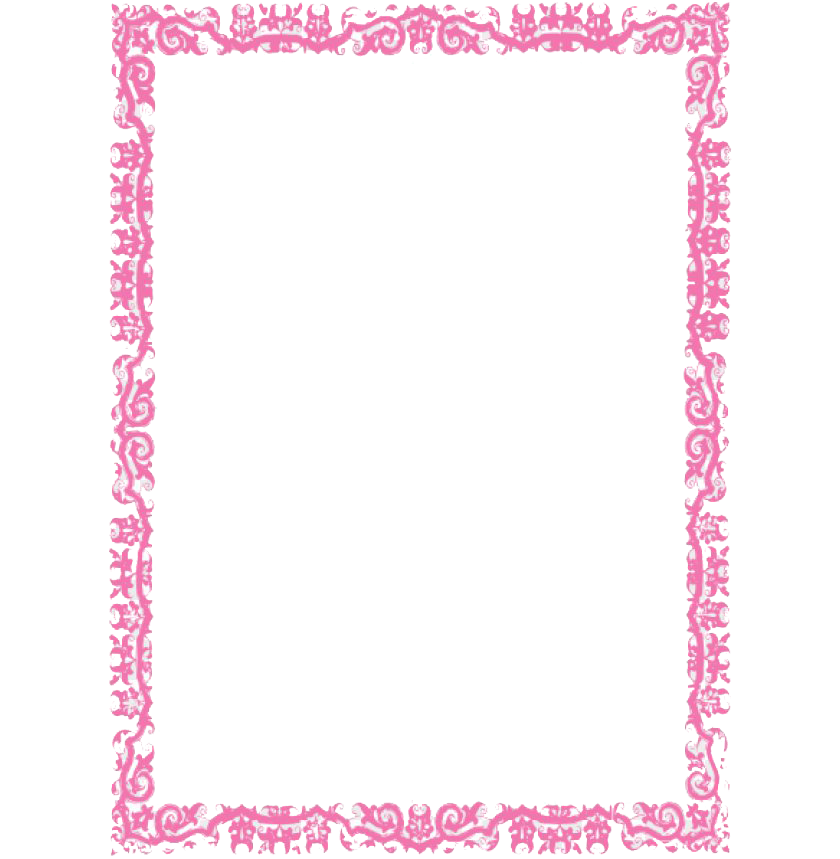 Immagine Trasparente PNG frame rosa