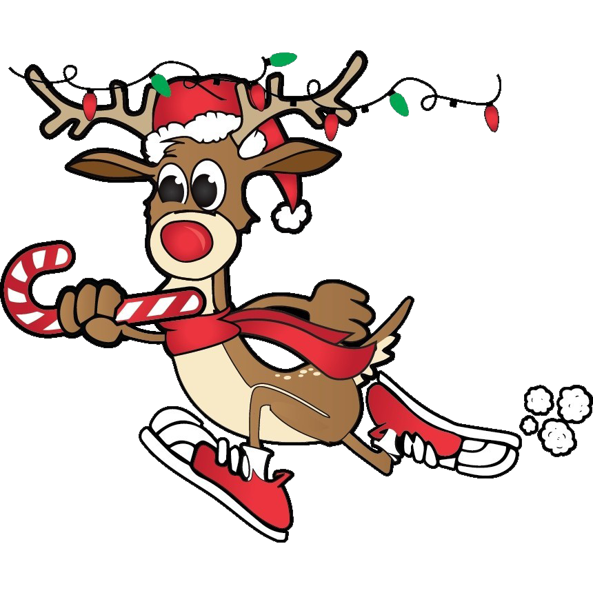 Rudolph Running PNG HD