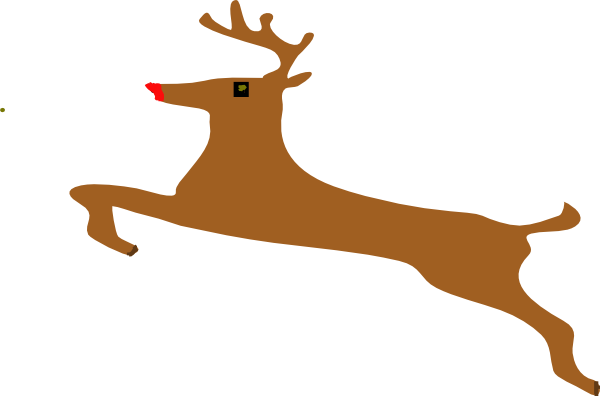 Rudolph Running PNG Photos