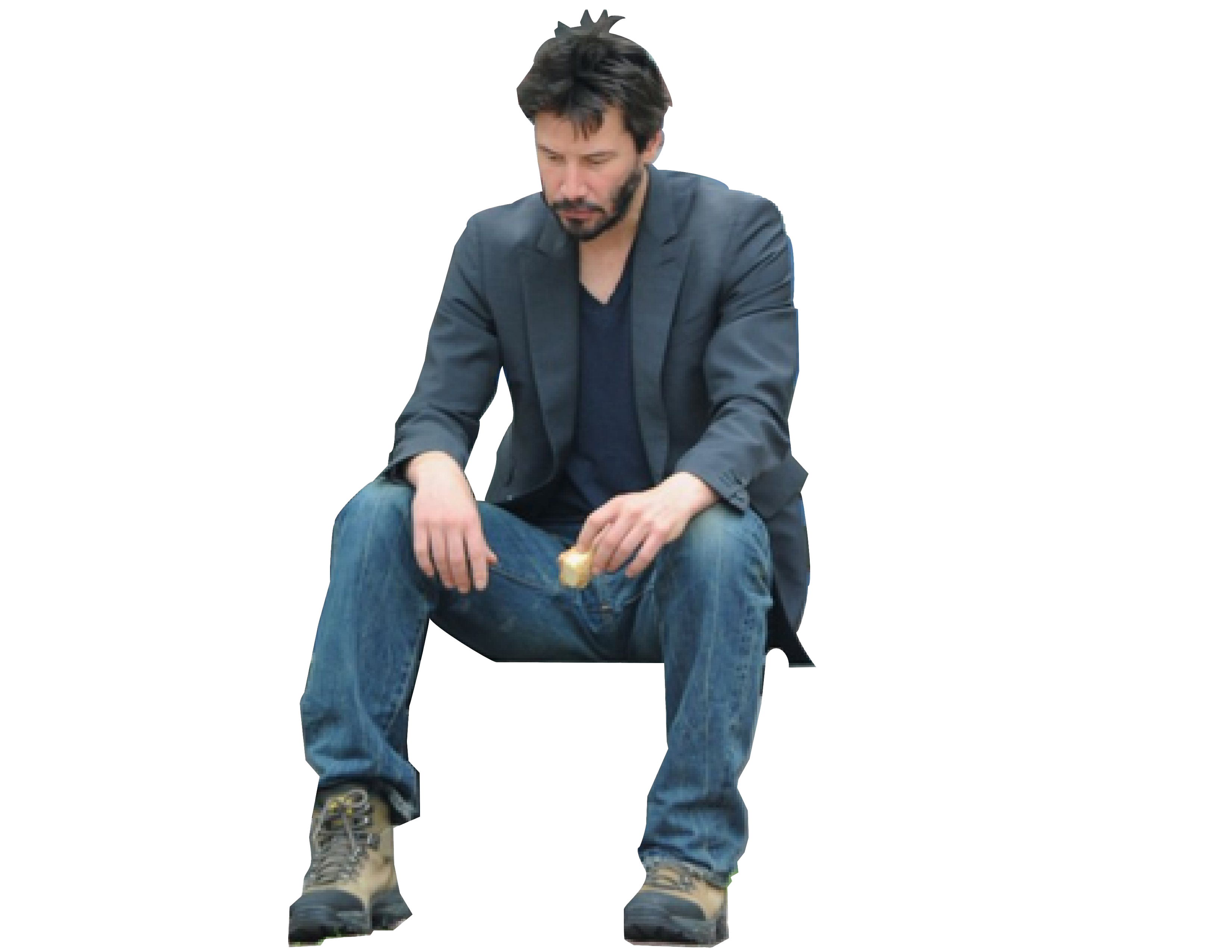 Triste keanu reeves PNG clipart