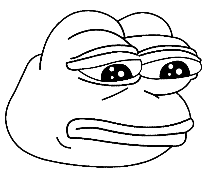 슬픈 Pepe Frog Meme PNG 무료 다운로드
