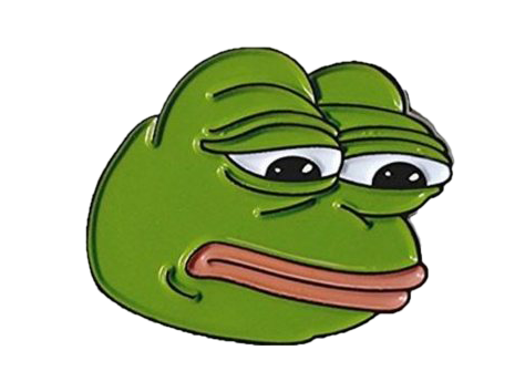 Triste pepe limmagine PNG rana