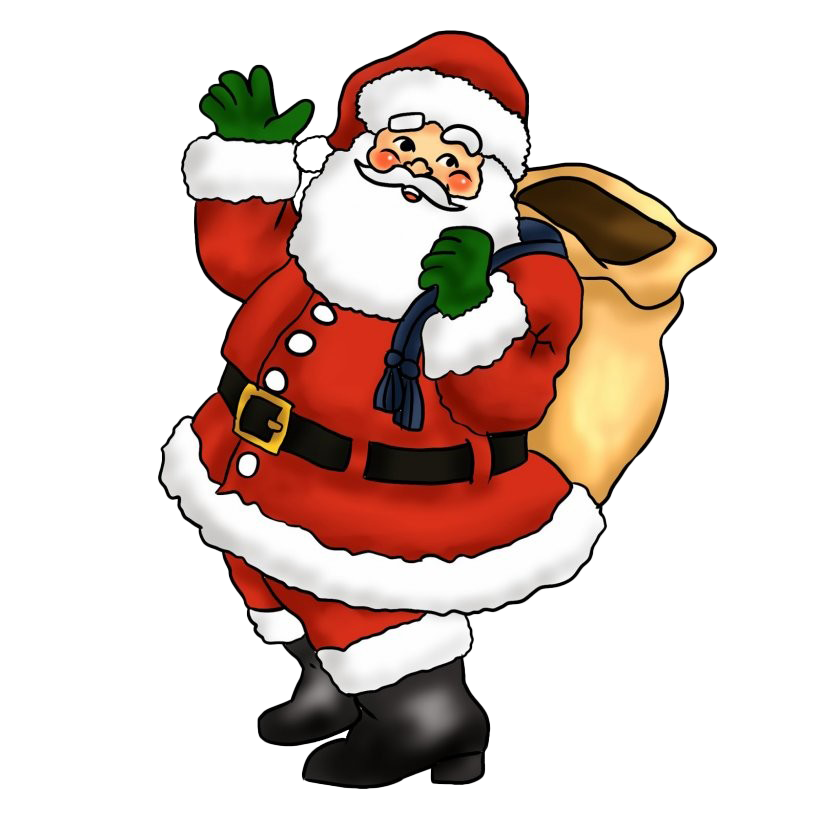 سانتا كلوز الأب عيد الميلاد PNG الموافقة المسبقة عن علم