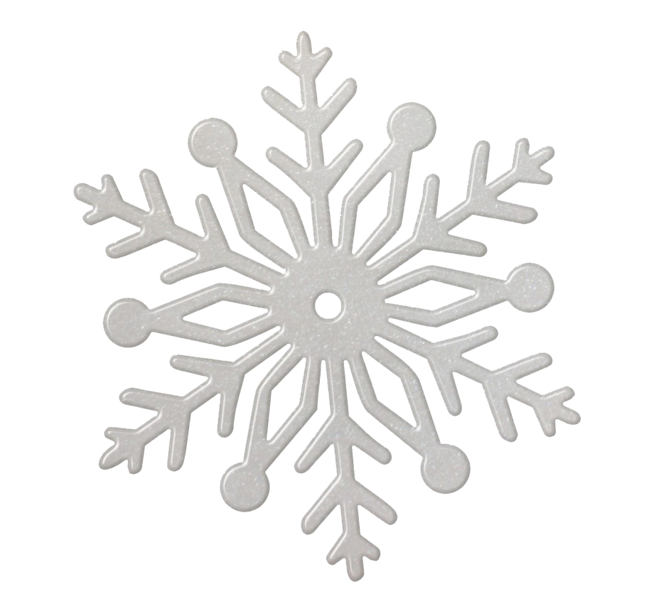 Zilveren sneeuwvlok PNG-afbeelding