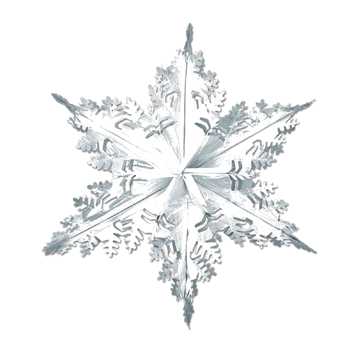 Silver snowflake PNG Transparent Image
