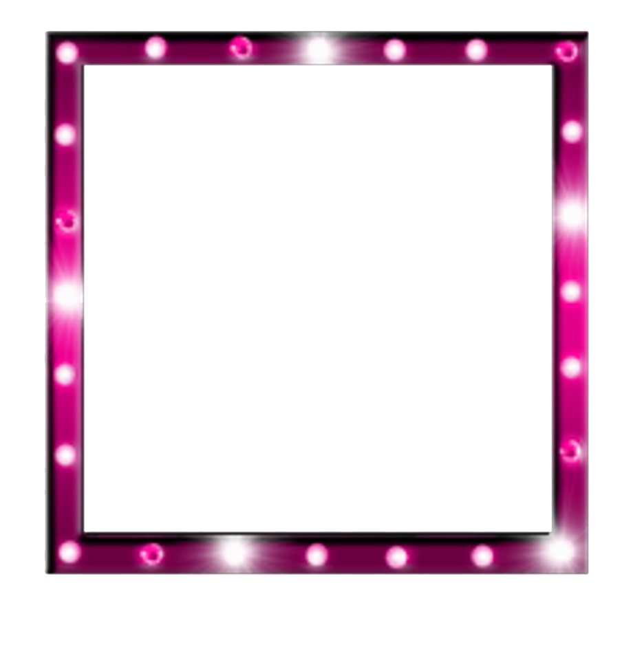 Immagine del PNG della cornice rosa quadrata