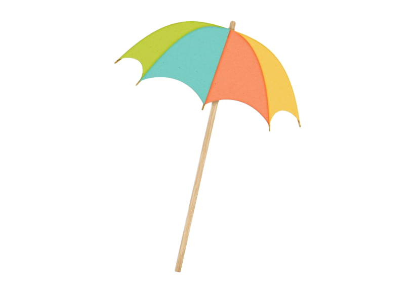 Summer Beach Umbrella PNG File
